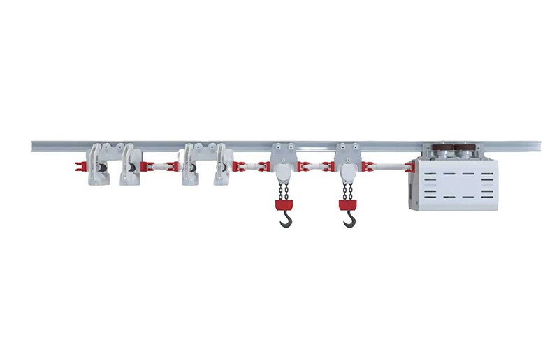 Pneumatic monorail hoist