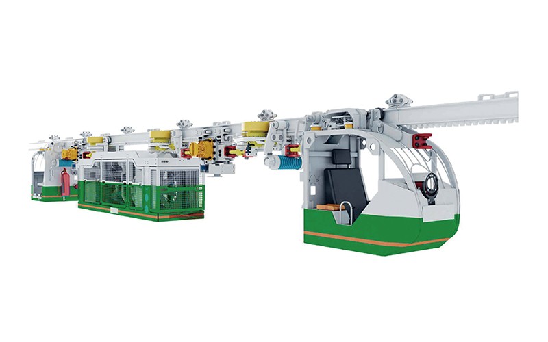 Explosion-proof diesel‑powered monorail locomotive